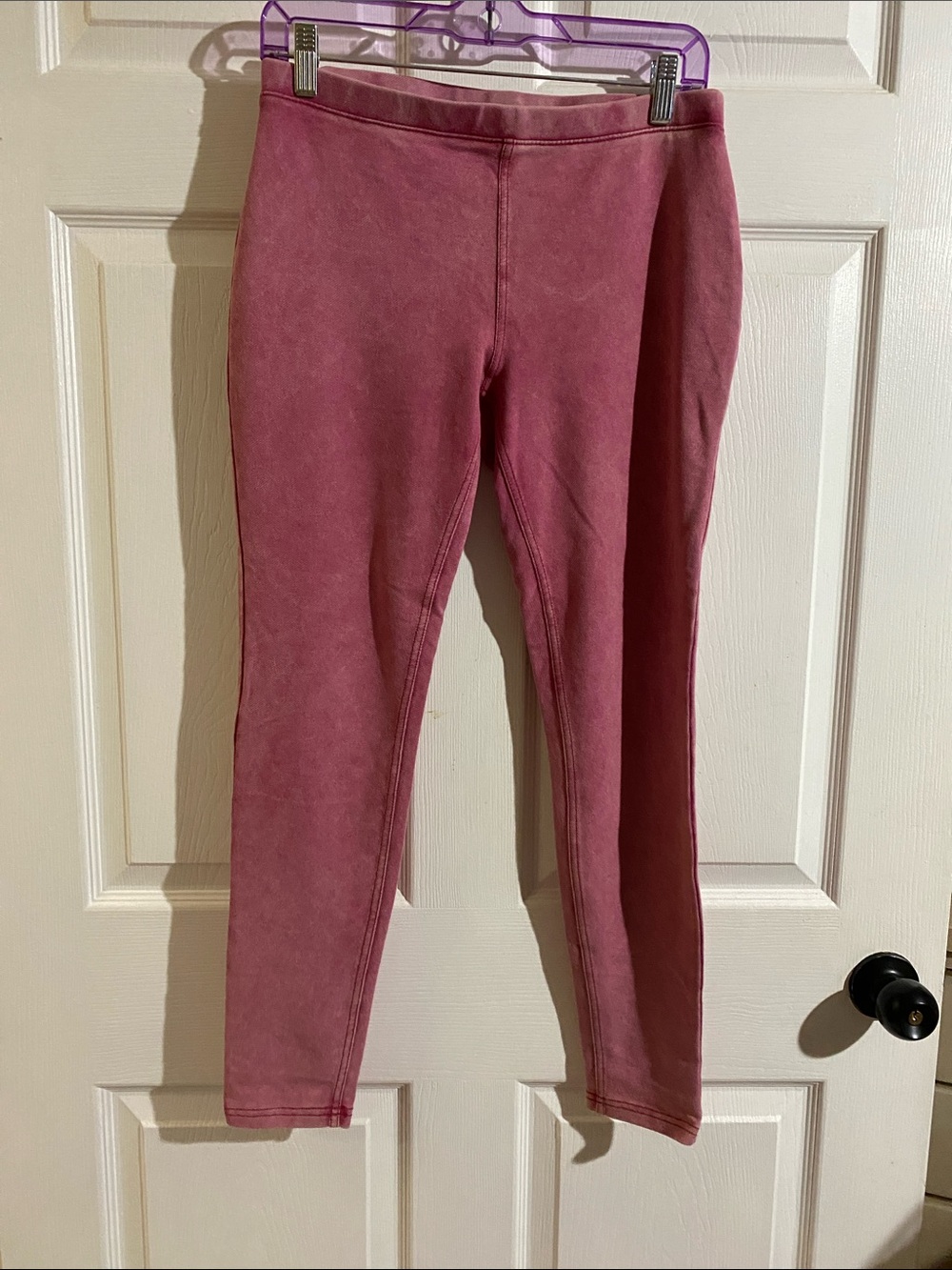 Simply Vera Vera Wang Mauve Pink Stretch Jeggings